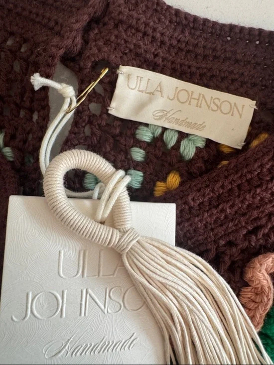 Ulla Johnson Kalila Top Fire Opal Crochet Short Sleeves Size PS (US 2-4) - Picture 12 of 16